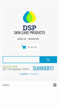 Mobile Screenshot of dspskincareproducts.com